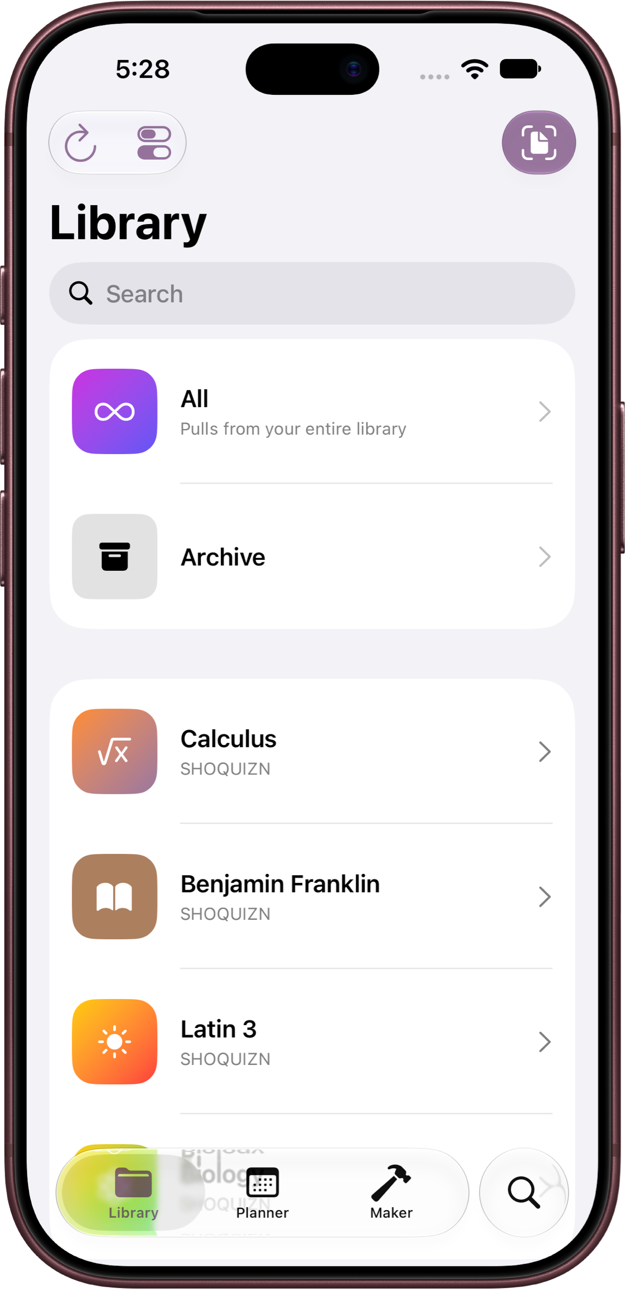 Shoquiz Screenshot
